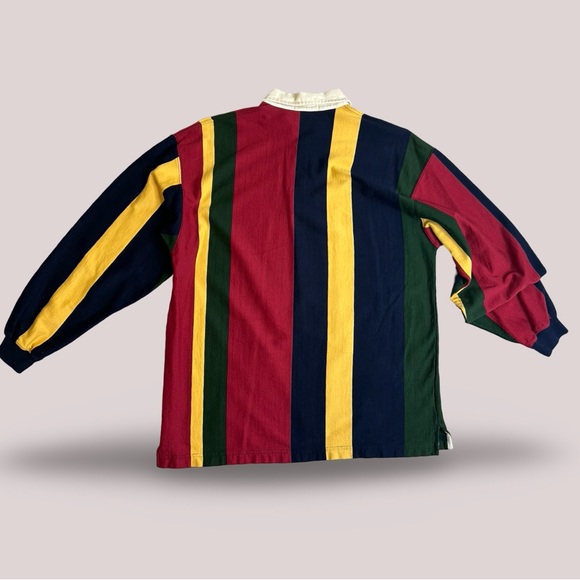 Vintage 90s Marks and Spencer Rugby Jersey Polo - UK Size 3 / Men’s Med - Picture 2 of 8